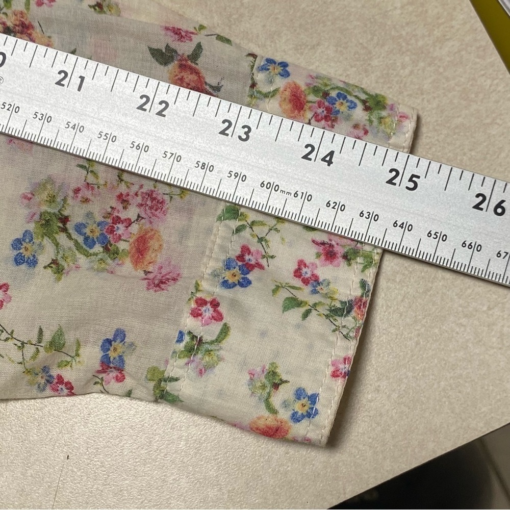 Promod Button up Floral print Shirt Size Medium - Picture 16 of 17